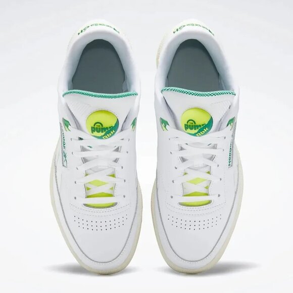 🍏 [BRAND NEW] REEBOK CLUB C 85 PUMP GLEN GREEN MENS SHOES SIZE 8 SNEAKERS 🍏 - Picture 3 of 13